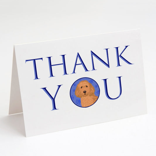 Doodle Red #1 Thank You Greeting Cards Pack of 8 Blank Cards with Envelopes Whimsical A7 Size 5x7 Blank Note Cards