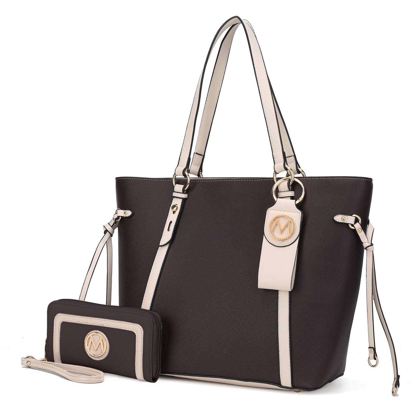 MKF Collection Kioea Tote with Wallet & Detachable Key Ring Set by Mia K