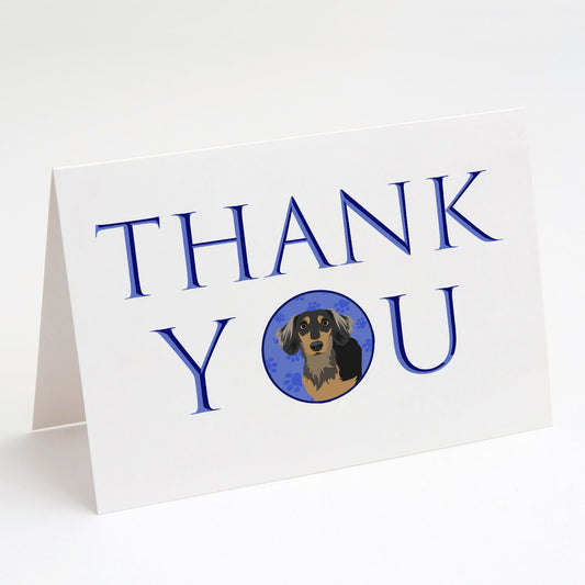 Chihuahua Black and Tan #4 Thank You Greeting Cards Pack of 8 Blank Cards with Envelopes Whimsical A7 Size 5x7 Blank Note Cards