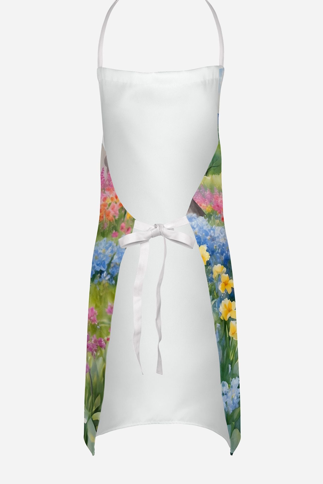 Golden Retriever Spring Path Apron Cooking Kitchen Server Baking Crafts Gardening for Adult Women Men, Unisex, Large, Multicolor