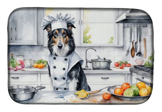 Borzoi The Chef Dish Drying Mat Absorbent Dish Drying Mat Pad for Kitchen Counter Dish Drainer Mat for Countertop, 14 x 21", Multicolor