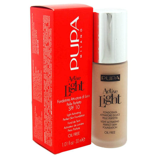 Active Light Perfect Skin Foundation SPF 10 - 020 Nude by Pupa Milano for Women - 1.01 oz Foundation - Clothes For Her Online Store