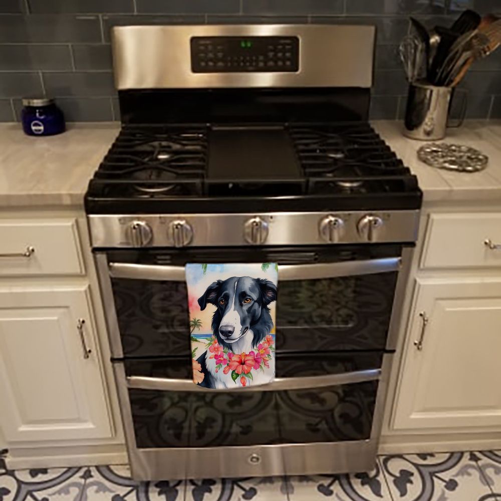 Borzoi Luau Kitchen Towel Dish Cloths Guest Hand Towel Decorative Bathroom Towel for Face,Tea, Dishcloth, Kitchen and Bath