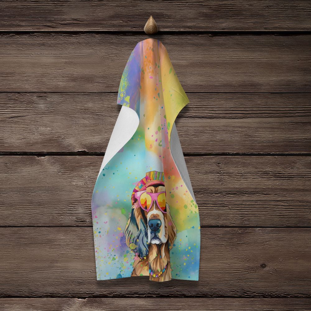 Cocker Spaniel Hippie Dawg Kitchen Towel Dish Cloths Guest Hand Towel Decorative Bathroom Towel for Face,Tea, Dishcloth, Kitchen and Bath