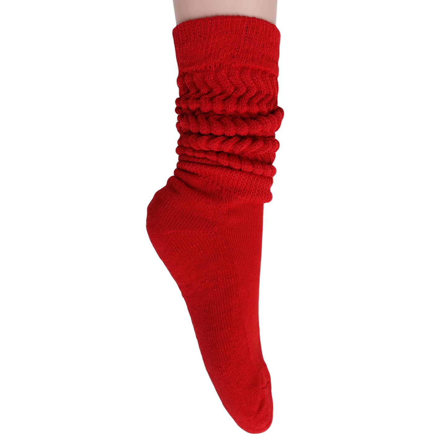 Slouch Socks for Women Extra Long Heavy Slouchy Scrunch Cotton Socks 1 Pair Shoe Size 5 to 10