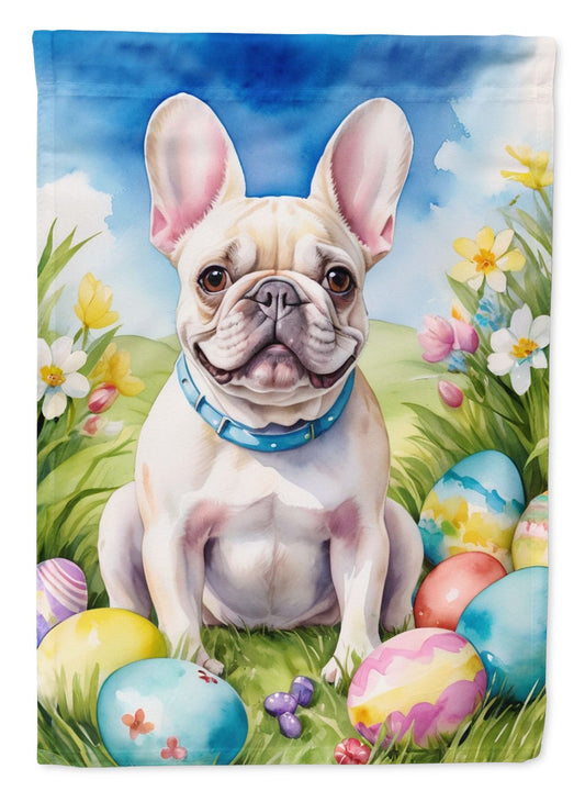 French Bulldog Easter Egg Hunt Garden Flag Mailbox Flag Decorative Yard Flag Banner Outside Patio Artwork Yard Flower Beds, Garden Size, Multicolor