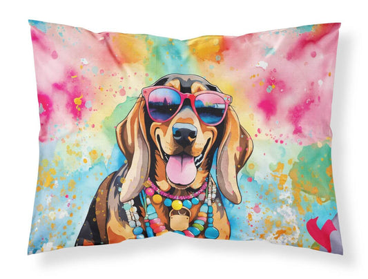 Doberman Pinscher Hippie Dawg Standard Pillowcase Lightweight Super Soft Easy Care Decorative Artwork Pillowcase, Standard