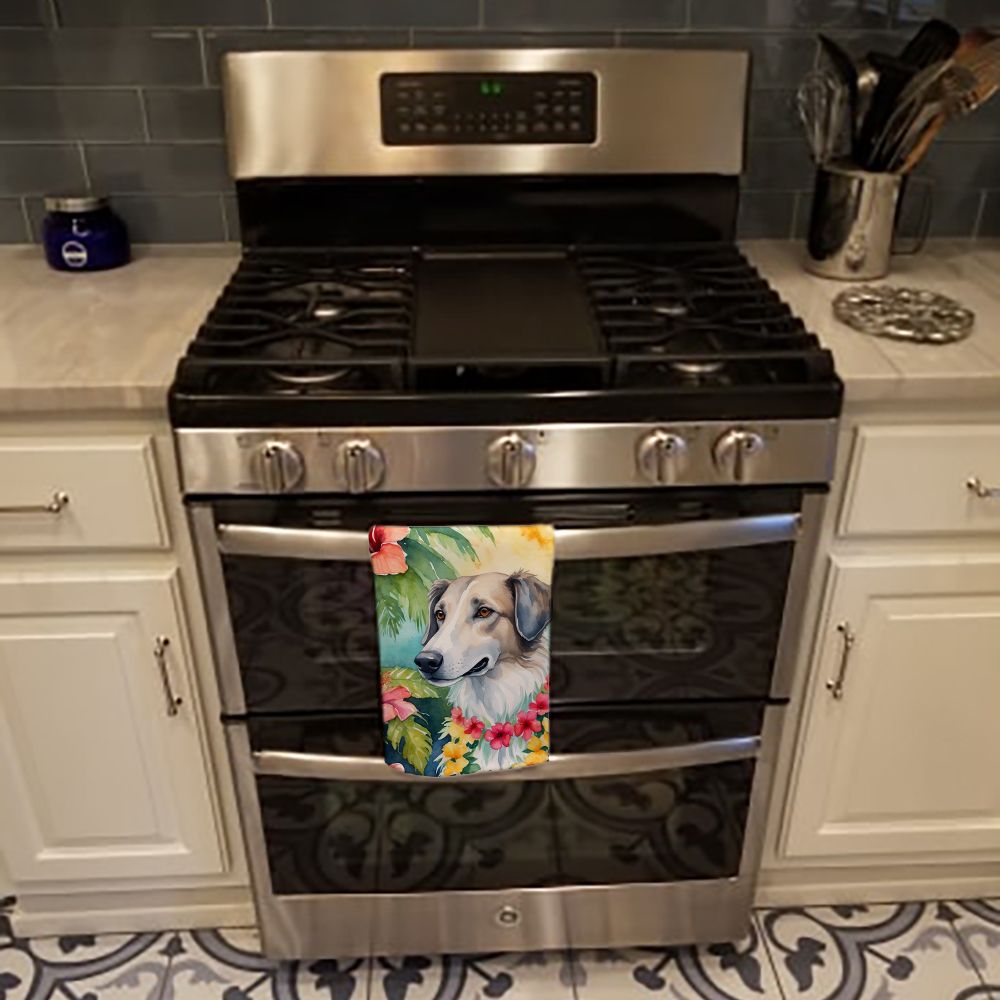 Borzoi Luau Kitchen Towel Dish Cloths Guest Hand Towel Decorative Bathroom Towel for Face,Tea, Dishcloth, Kitchen and Bath
