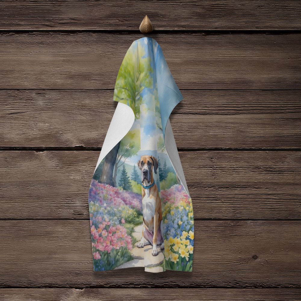 Great Dane Spring Path Kitchen Towel Dish Cloths Guest Hand Towel Decorative Bathroom Towel for Face,Tea, Dishcloth, Kitchen and Bath
