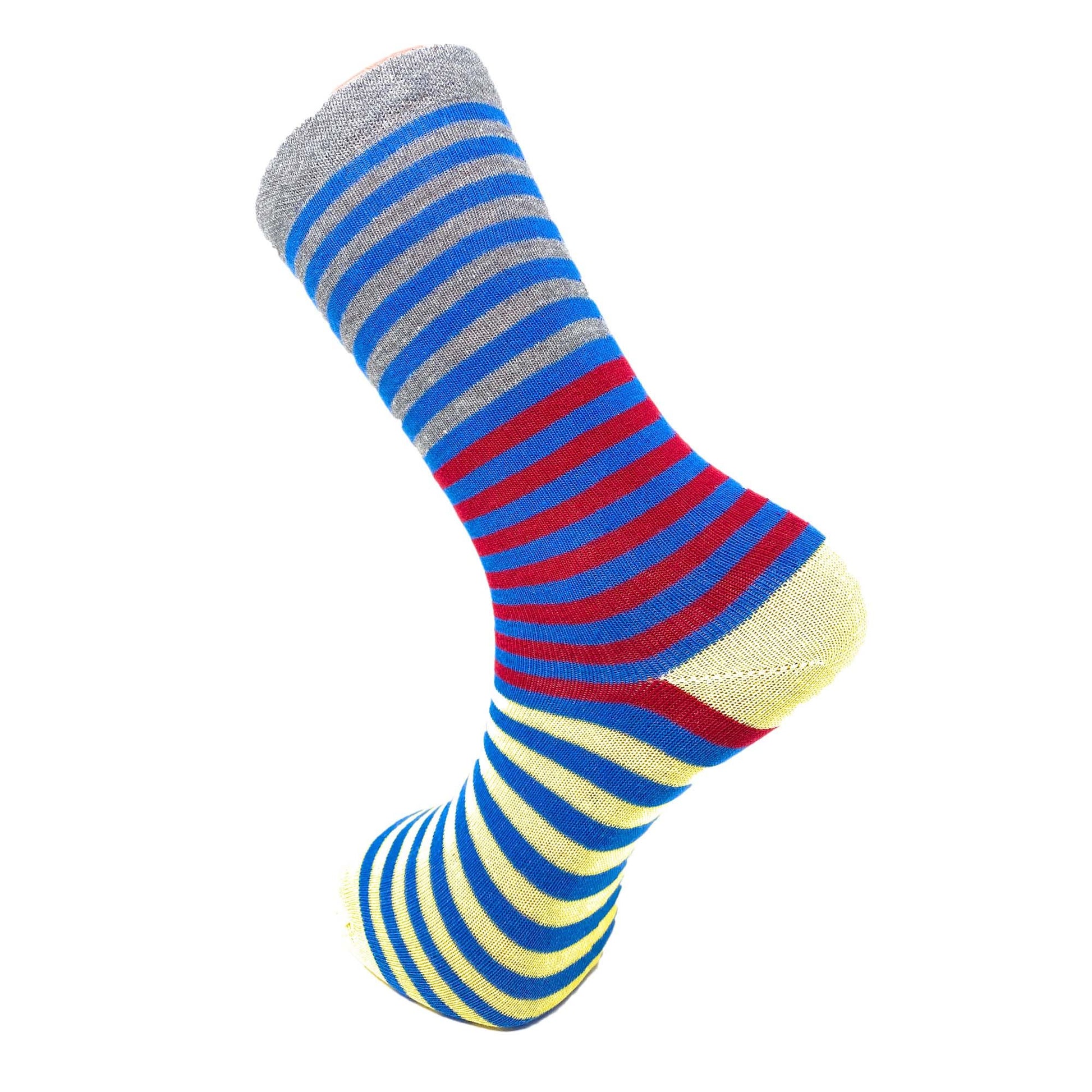 Colorful Funny Socks Novelty Crazy Cotton Crew Dress Socks 6 Pairs