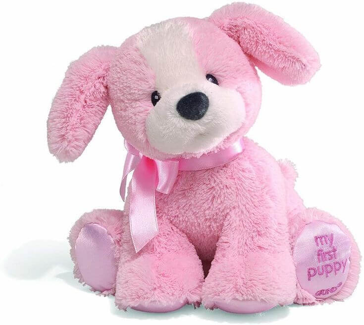 Puppy Love New Baby Gift Basket - Pink