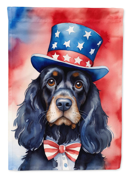Cocker Spaniel Patriotic American Garden Flag Mailbox Flag Decorative Yard Flag Banner Outside Patio Artwork Yard Flower Beds, Garden Size, Multicolor