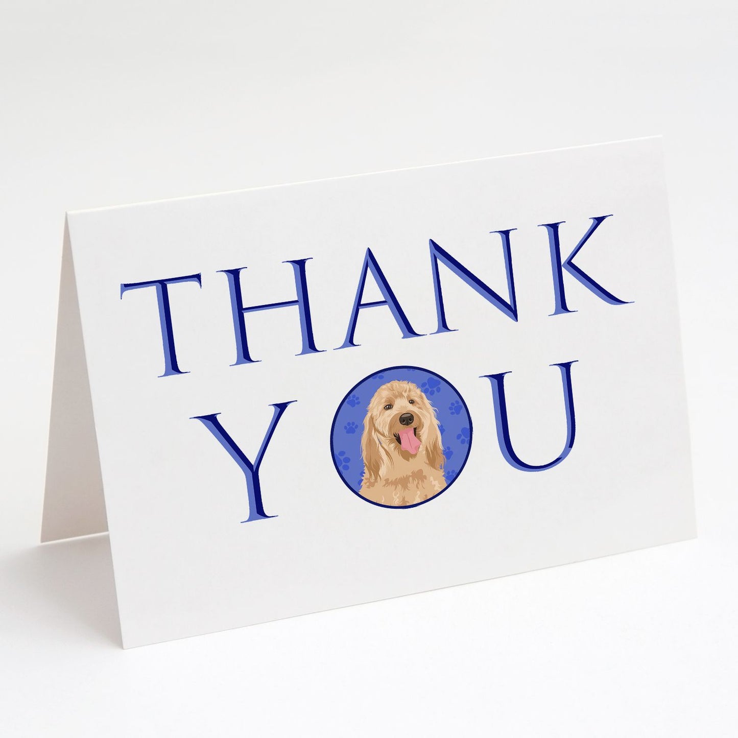 Doodle Fawn #3 Thank You Greeting Cards Pack of 8 Blank Cards with Envelopes Whimsical A7 Size 5x7 Blank Note Cards