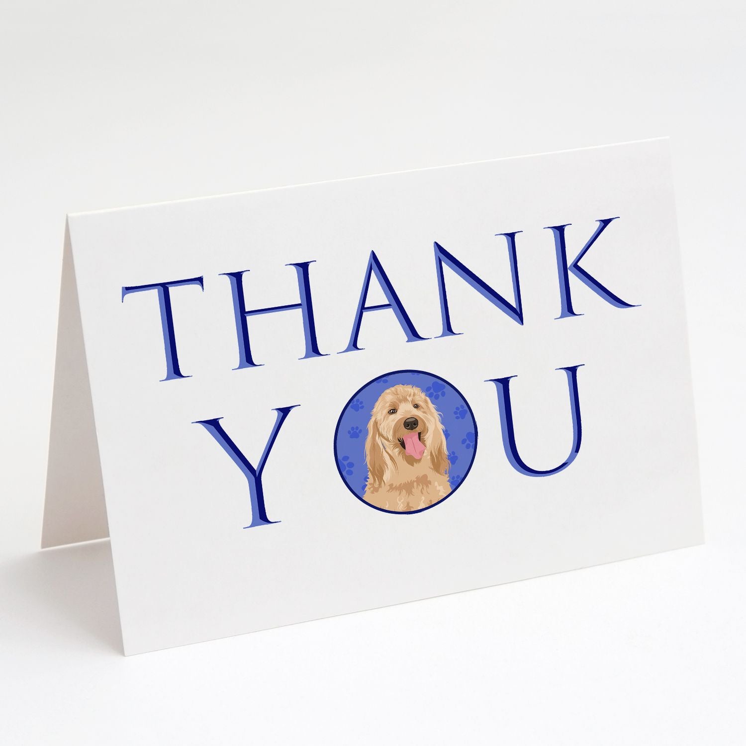 Doodle Fawn #3 Thank You Greeting Cards Pack of 8 Blank Cards with Envelopes Whimsical A7 Size 5x7 Blank Note Cards