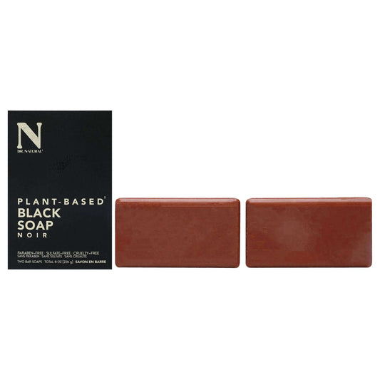 Bar Soap - Black by Dr. Natural for Unisex - 2 x 8 oz Soap - Clothes For Her Online Store