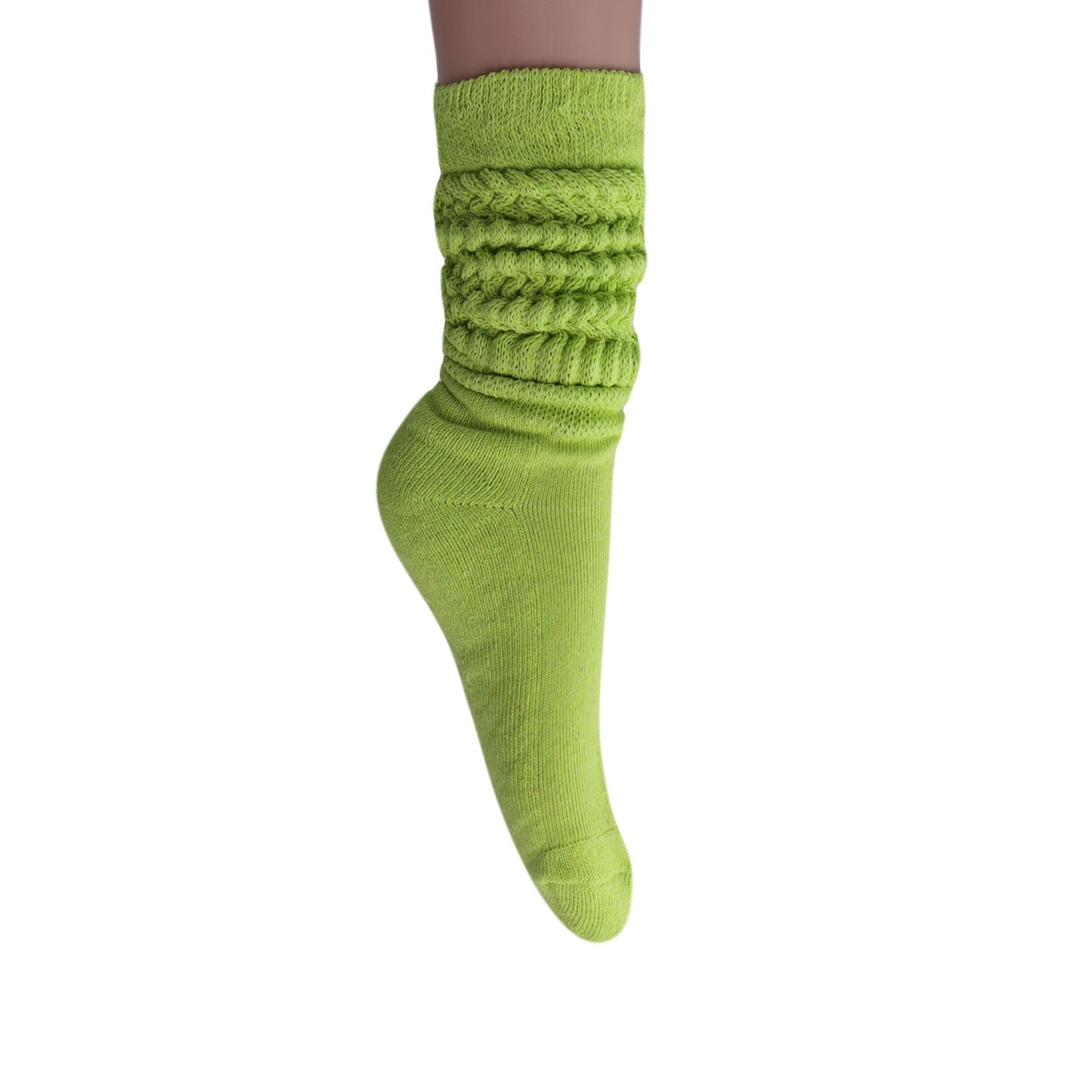 Slouch Socks for Women Extra Long Heavy Slouchy Scrunch Cotton Socks 1 Pair Shoe Size 5 to 10