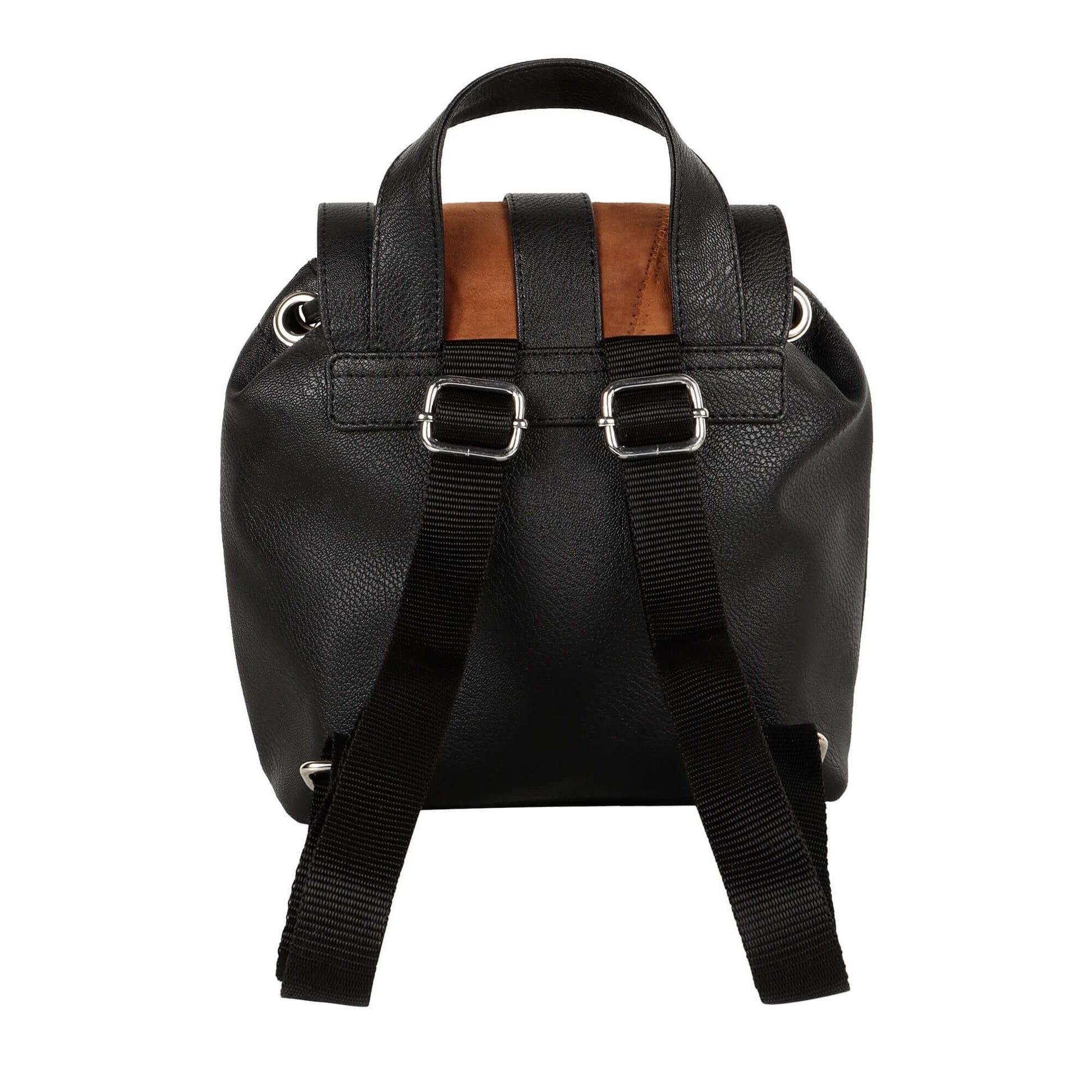 Melanie Brown Leather Mini Backpack