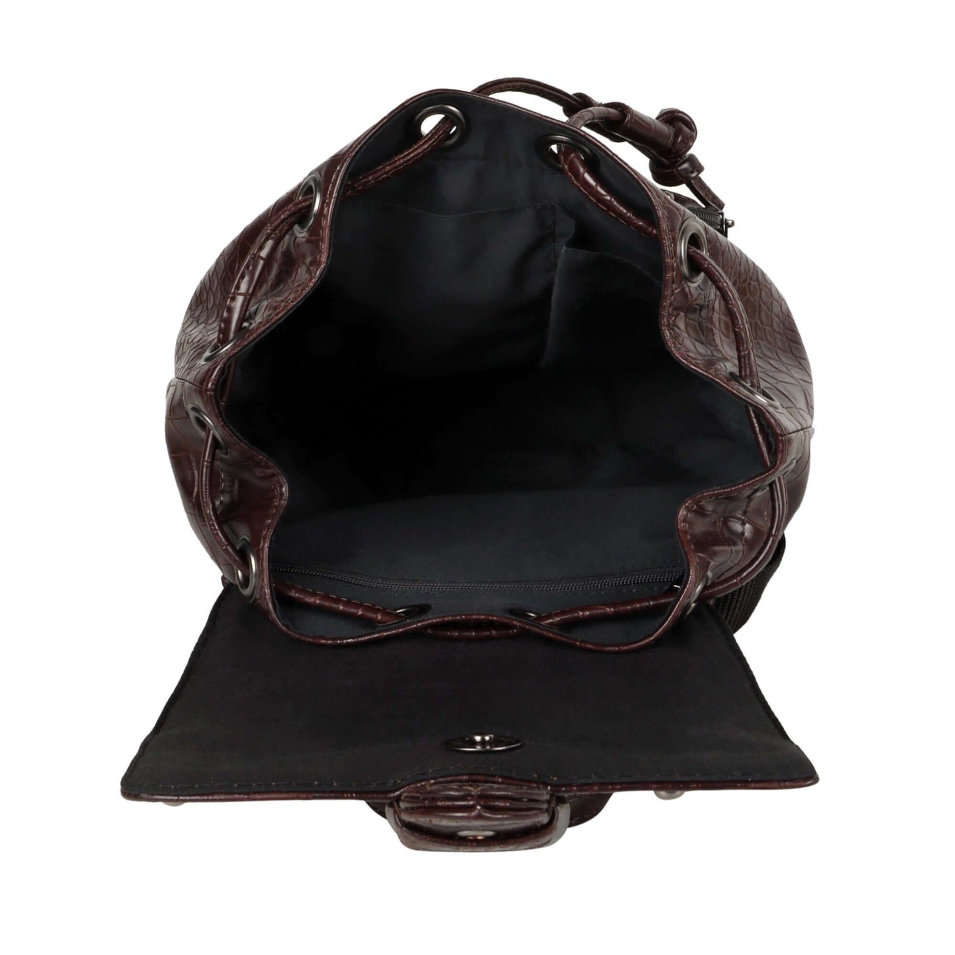Katy Croc Print Mini Backpack