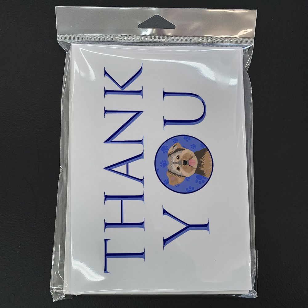 Yorkie Chocolate #2 Thank You Greeting Cards Pack of 8 Blank Cards with Envelopes Whimsical A7 Size 5x7 Blank Note Cards