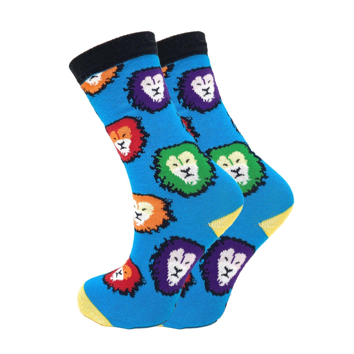 Colorful Funny Socks Novelty Crazy Cotton Crew Dress Socks 6 Pairs