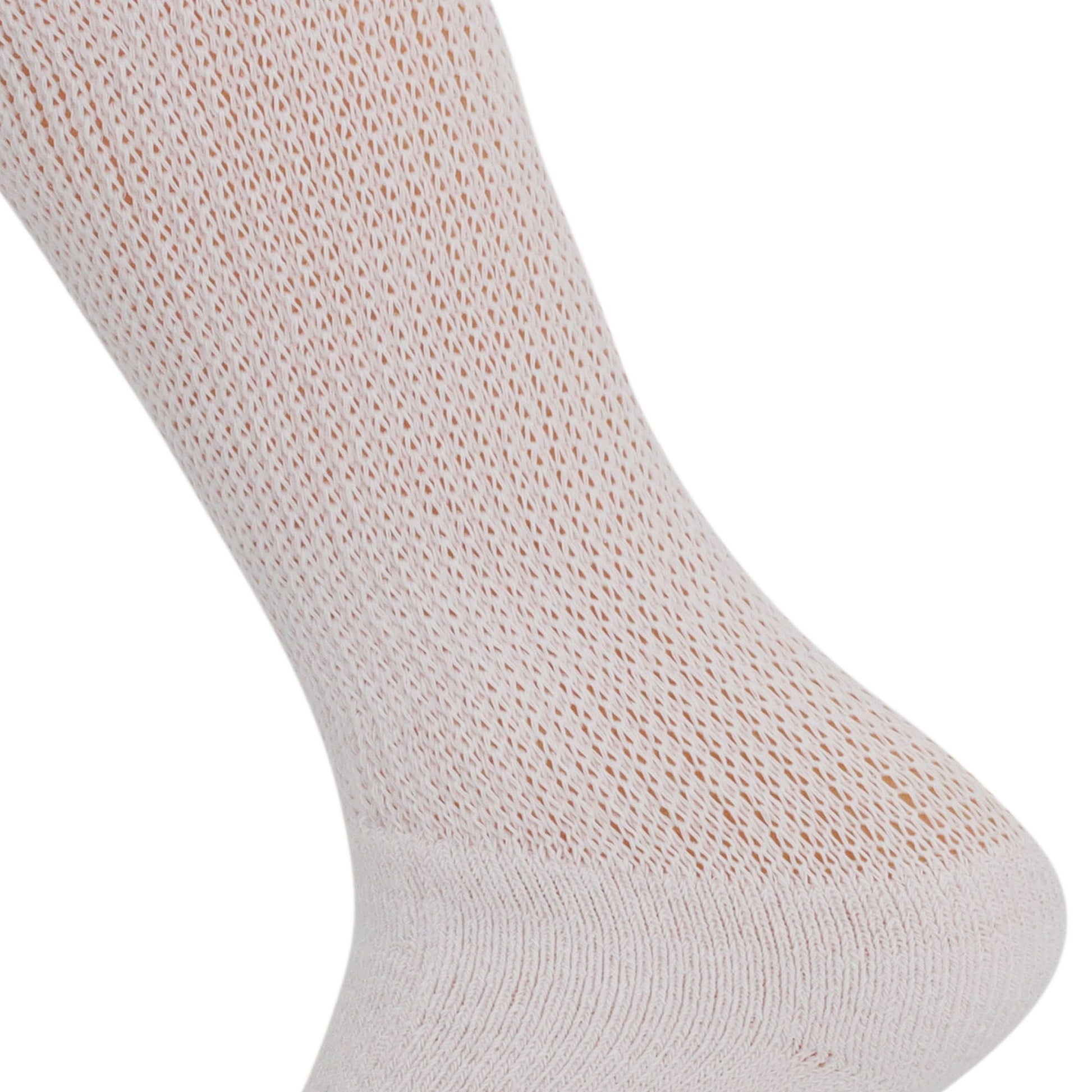 Diabetic Crew Socks Non-Binding Cotton Crew Diabetes Socks 6 Pairs