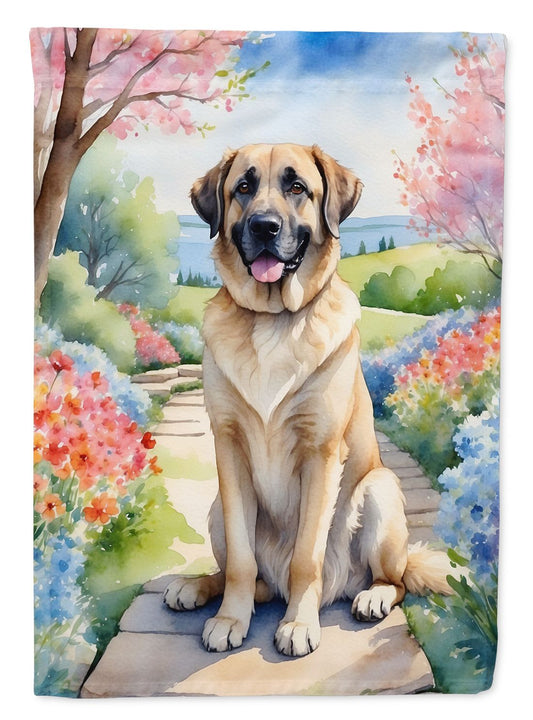 Anatolian Shepherd Spring Garden Garden Flag Mailbox Flag Decorative Yard Flag Banner Outside Patio Artwork Yard Flower Beds, Garden Size, Multicolor