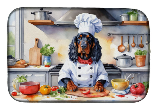 Gordon Setter The Chef Dish Drying Mat Absorbent Dish Drying Mat Pad for Kitchen Counter Dish Drainer Mat for Countertop, 14 x 21", Multicolor