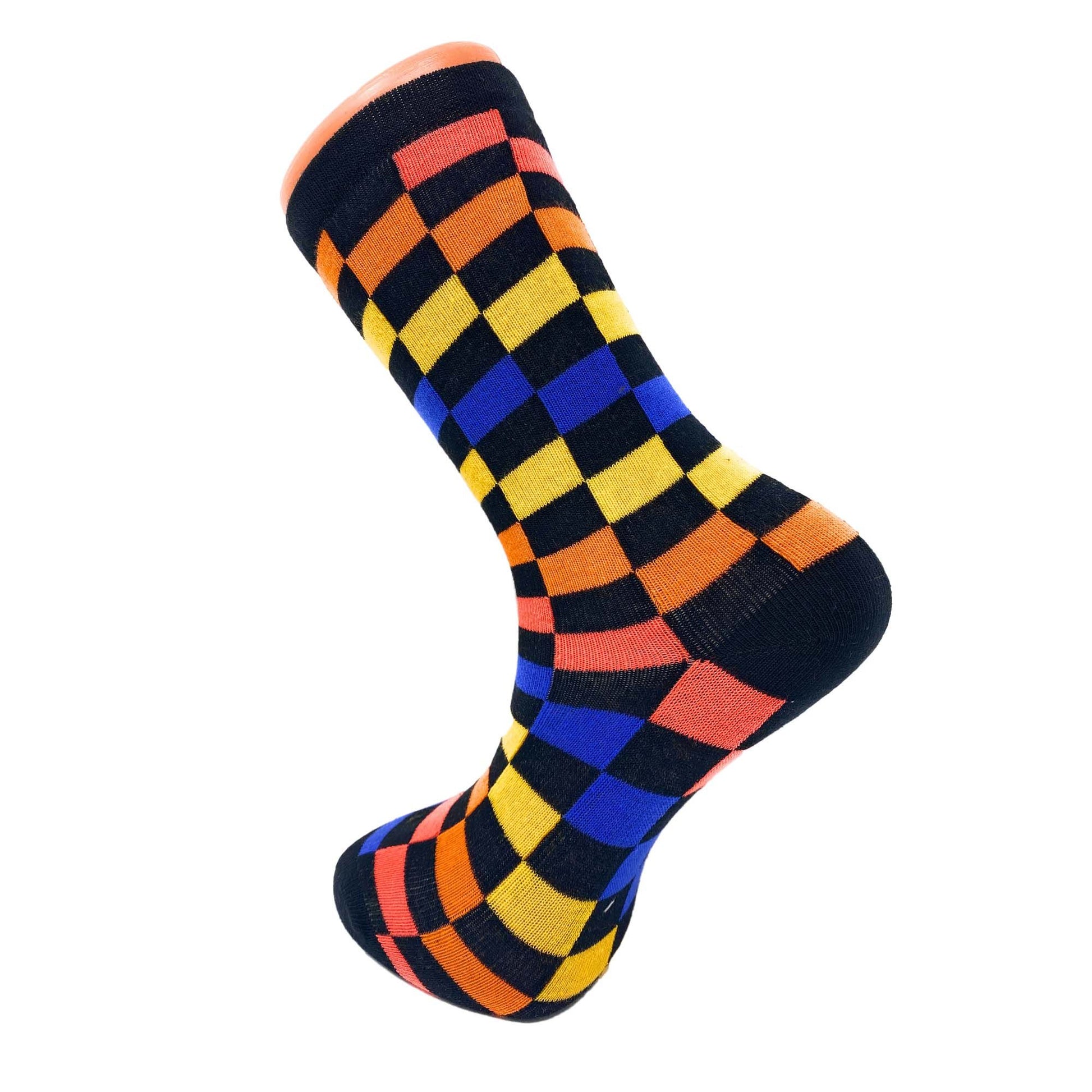Colorful Funny Socks Novelty Crazy Cotton Crew Dress Socks 6 Pairs