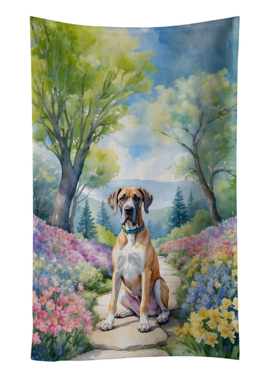 Great Dane Spring Path Kitchen Towel Dish Cloths Guest Hand Towel Decorative Bathroom Towel for Face,Tea, Dishcloth, Kitchen and Bath