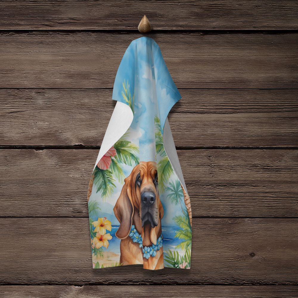 Bloodhound Luau Kitchen Towel Dish Cloths Guest Hand Towel Decorative Bathroom Towel for Face,Tea, Dishcloth, Kitchen and Bath