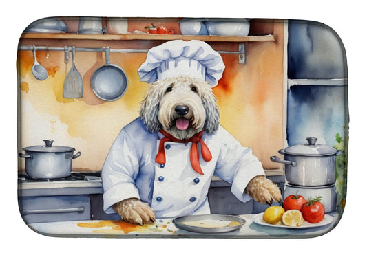Komondor The Chef Dish Drying Mat Absorbent Dish Drying Mat Pad for Kitchen Counter Dish Drainer Mat for Countertop, 14 x 21", Multicolor