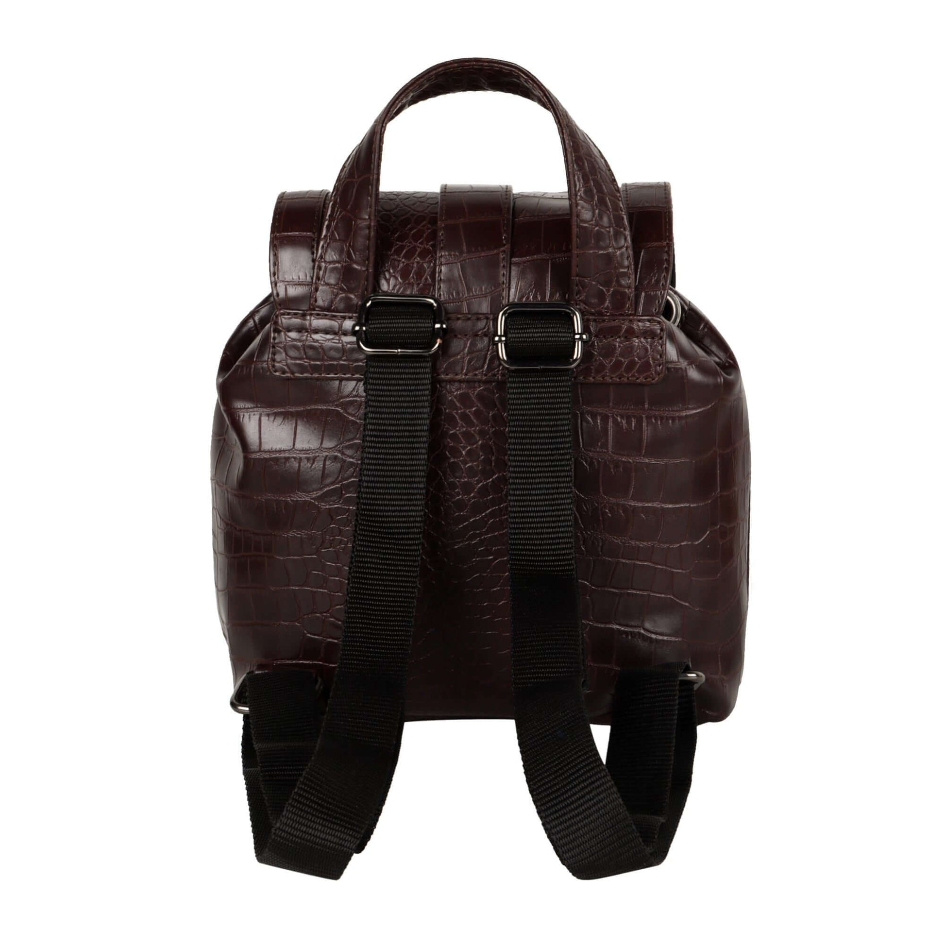 Katy Croc Print Mini Backpack