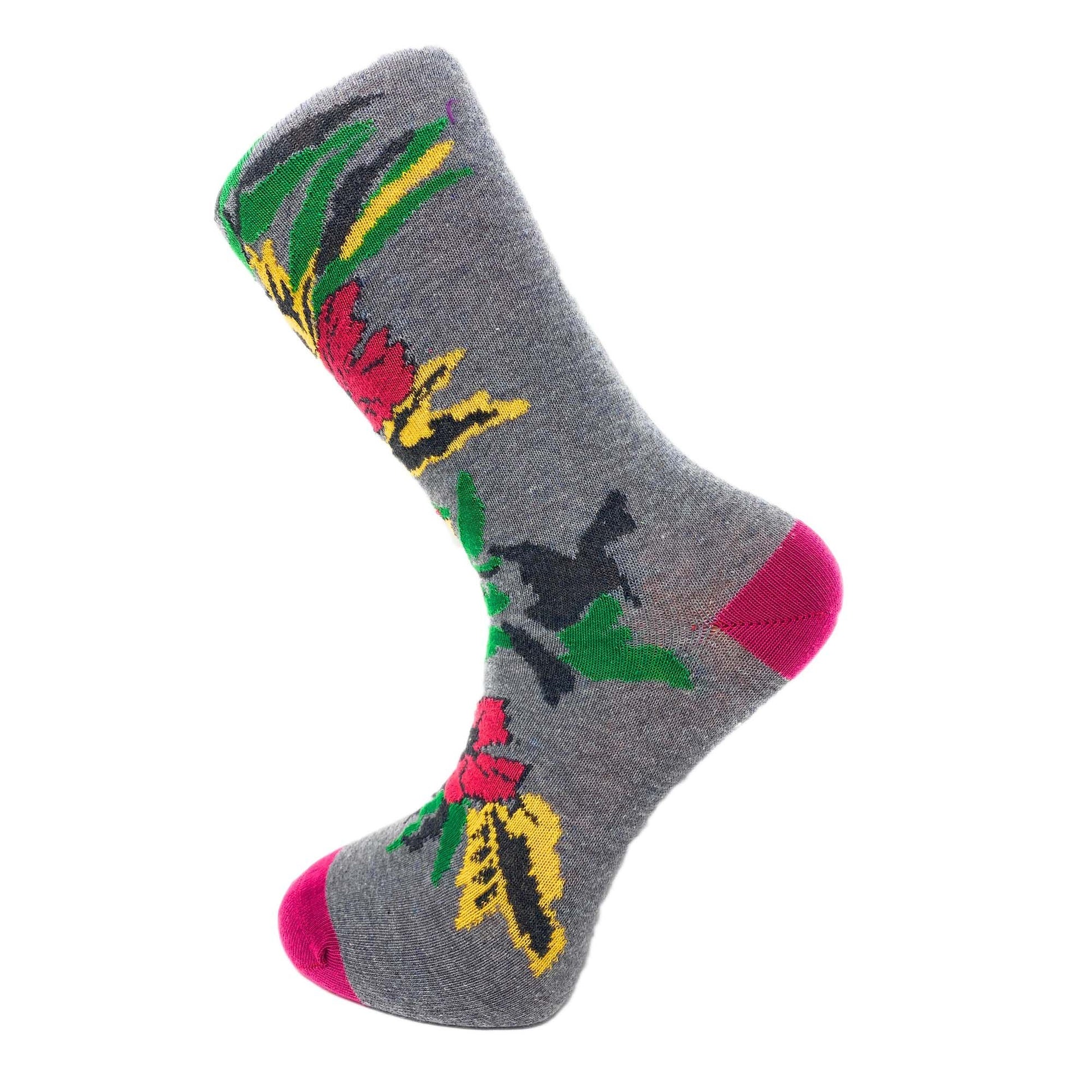 Colorful Funny Socks Novelty Crazy Cotton Crew Dress Socks 6 Pairs