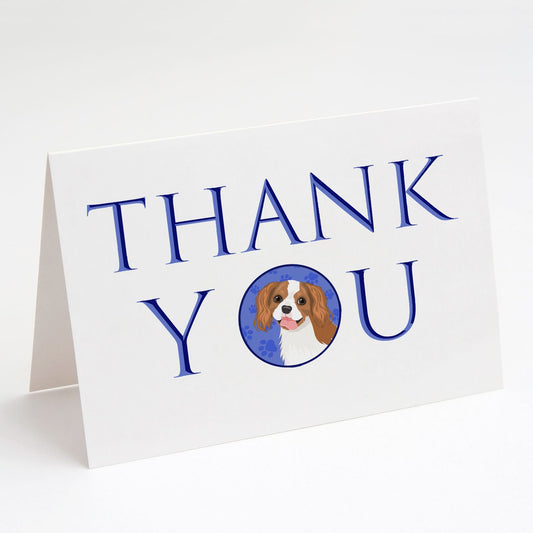 Cavalier King Charles Spaniel Blenheim #2 Thank You Greeting Cards Pack of 8 Blank Cards with Envelopes Whimsical A7 Size 5x7 Blank Note Cards