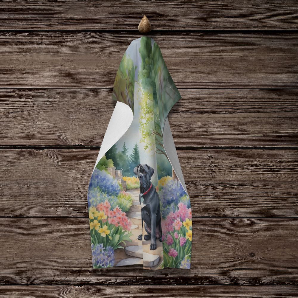 Cane Corso Spring Path Kitchen Towel Dish Cloths Guest Hand Towel Decorative Bathroom Towel for Face,Tea, Dishcloth, Kitchen and Bath