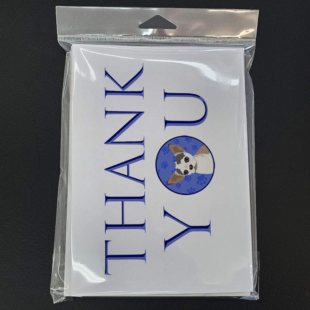 Chihuahua Merle Thank You Greeting Cards Pack of 8 Blank Cards with Envelopes Whimsical A7 Size 5x7 Blank Note Cards
