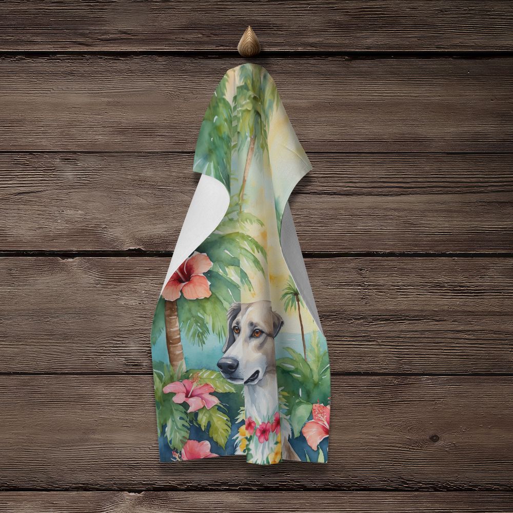 Borzoi Luau Kitchen Towel Dish Cloths Guest Hand Towel Decorative Bathroom Towel for Face,Tea, Dishcloth, Kitchen and Bath