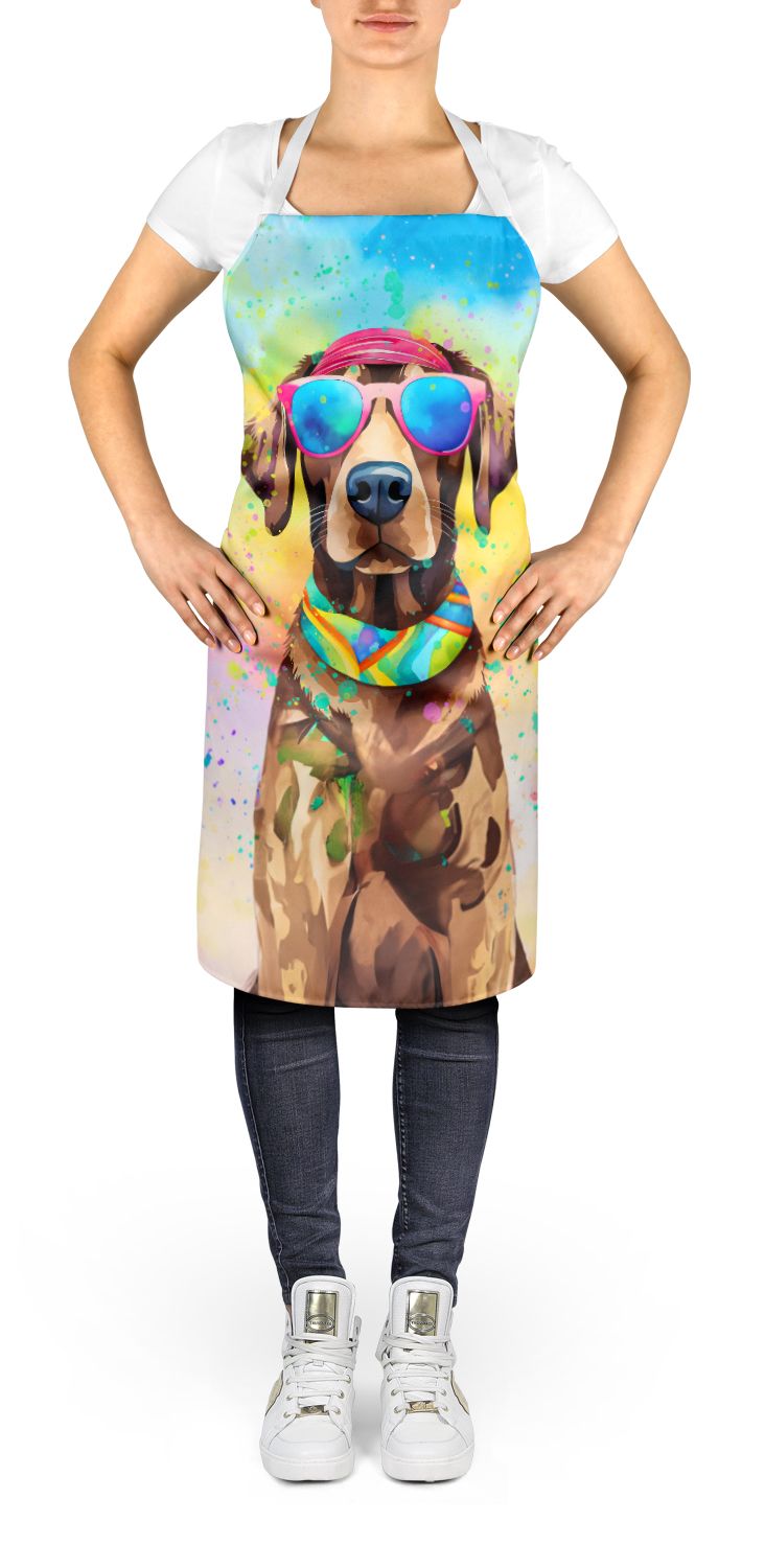 Chocolate Labrador Hippie Dawg Apron Cooking Kitchen Server Baking Crafts Gardening for Adult Women Men, Unisex, Large, Multicolor