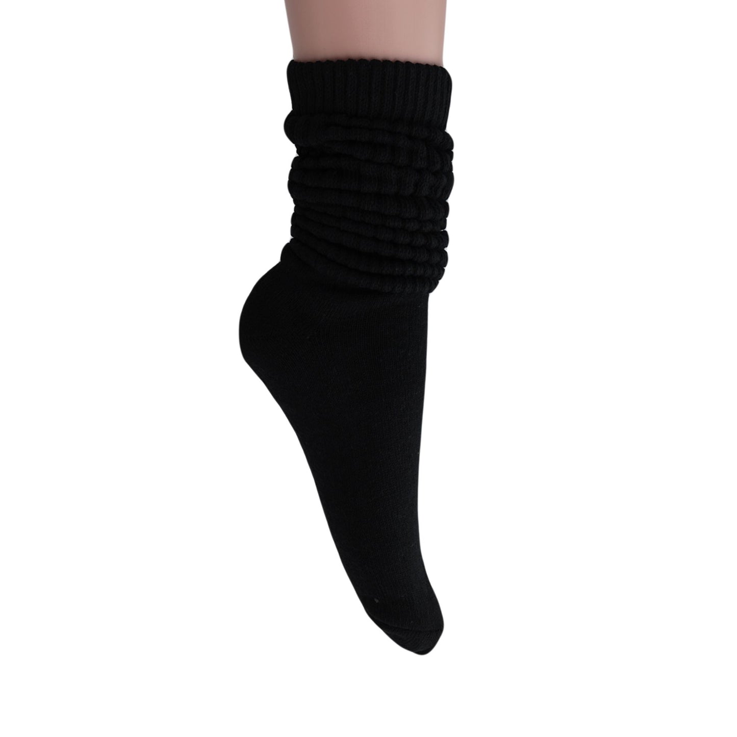 Slouch Socks for Women Extra Long Heavy Slouchy Scrunch Cotton Socks 1 Pair Shoe Size 5 to 10