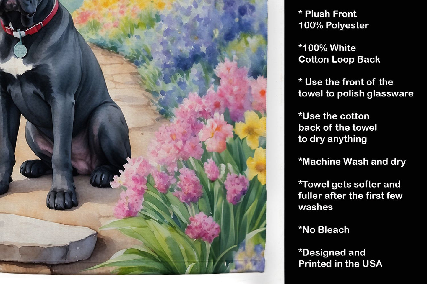 Cane Corso Spring Path Kitchen Towel Dish Cloths Guest Hand Towel Decorative Bathroom Towel for Face,Tea, Dishcloth, Kitchen and Bath
