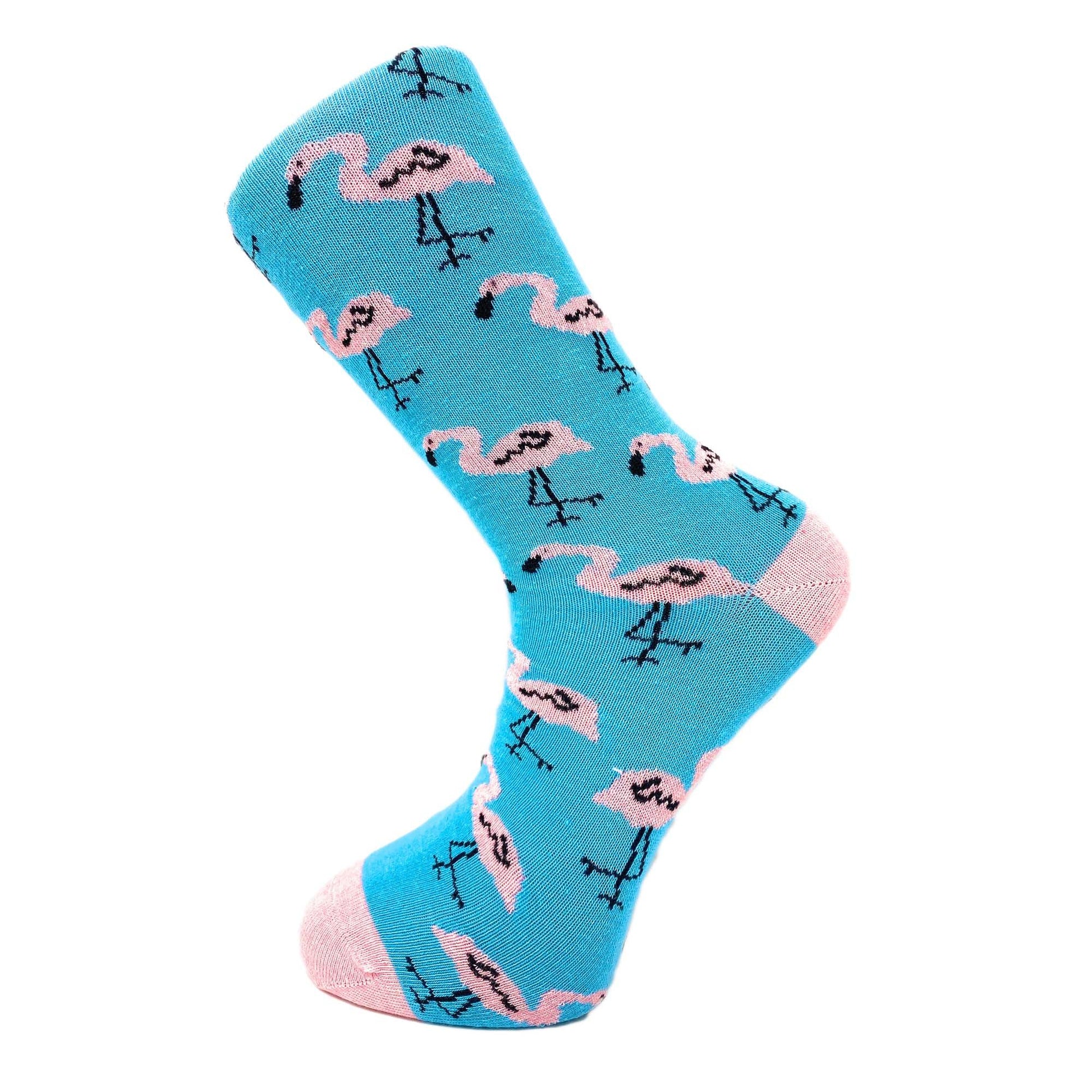 Colorful Funny Socks Novelty Crazy Cotton Crew Dress Socks 6 Pairs
