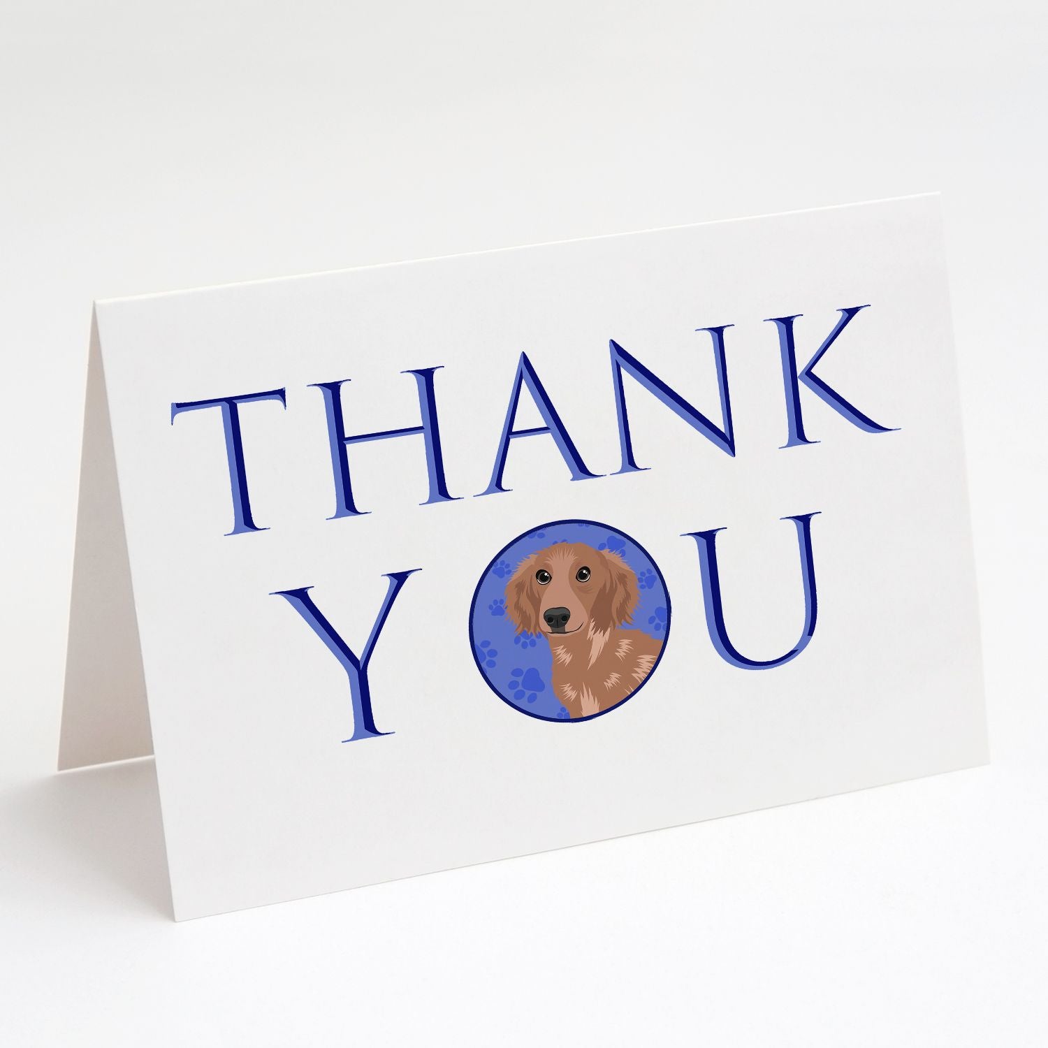 Chihuahua Red #2 Thank You Greeting Cards Pack of 8 Blank Cards with Envelopes Whimsical A7 Size 5x7 Blank Note Cards
