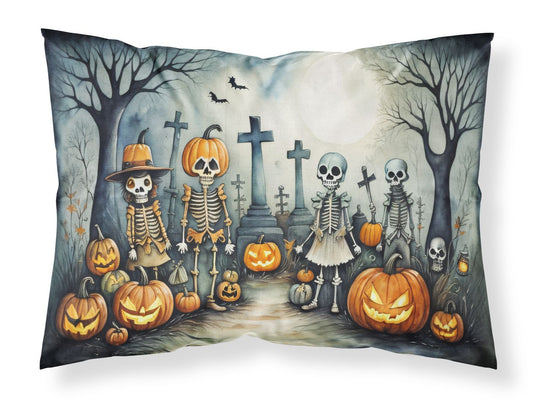 Calacas Skeletons Spooky Halloween Standard Pillowcase Lightweight Super Soft Easy Care Decorative Artwork Pillowcase, Standard