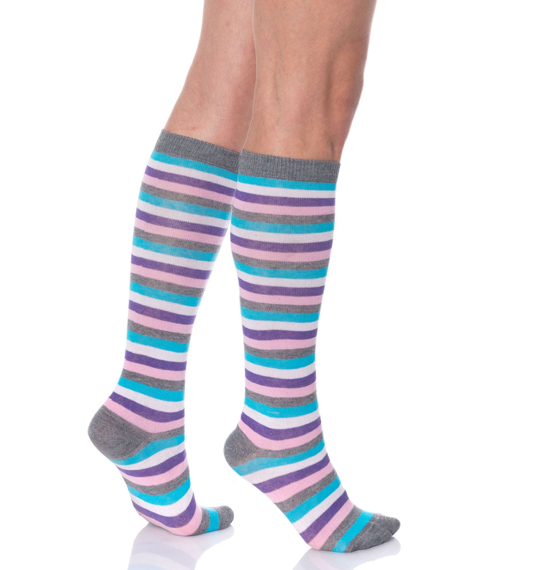 Knee High Socks for Women 6 Pairs Colorful Over the Calf Knee Socks