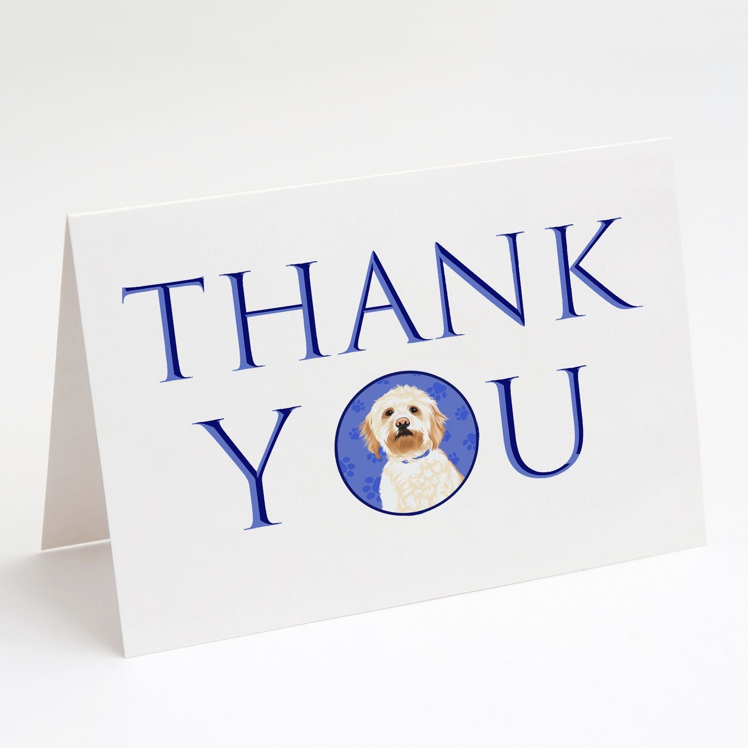 Doodle Red #2 Thank You Greeting Cards Pack of 8 Blank Cards with Envelopes Whimsical A7 Size 5x7 Blank Note Cards