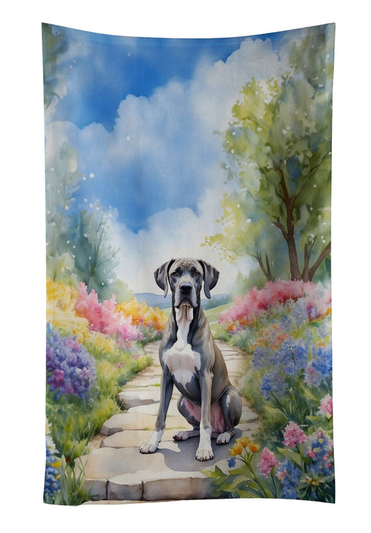 Great Dane Spring Path Kitchen Towel Dish Cloths Guest Hand Towel Decorative Bathroom Towel for Face,Tea, Dishcloth, Kitchen and Bath