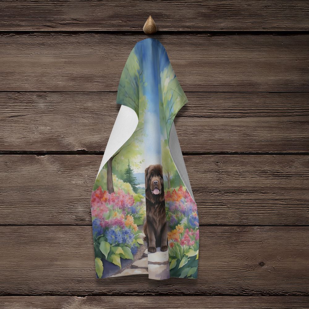 Newfoundland Spring Path Kitchen Towel Dish Cloths Guest Hand Towel Decorative Bathroom Towel for Face,Tea, Dishcloth, Kitchen and Bath