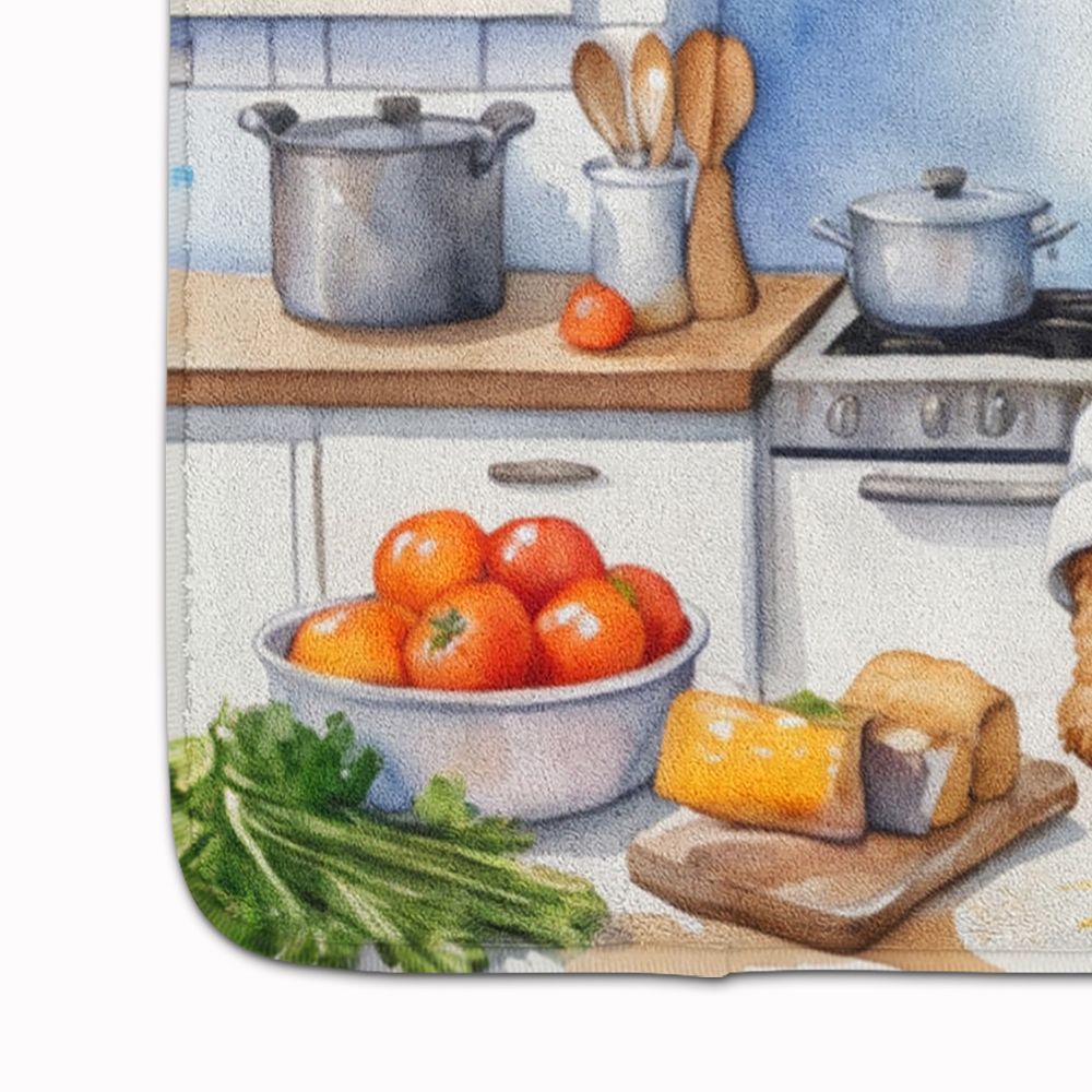 Lakeland Terrier The Chef Memory Foam Kitchen Mat Machine Washable Anti-Fatigue Mat Cushion Comfort Bath Mat or Kitchen Rug
