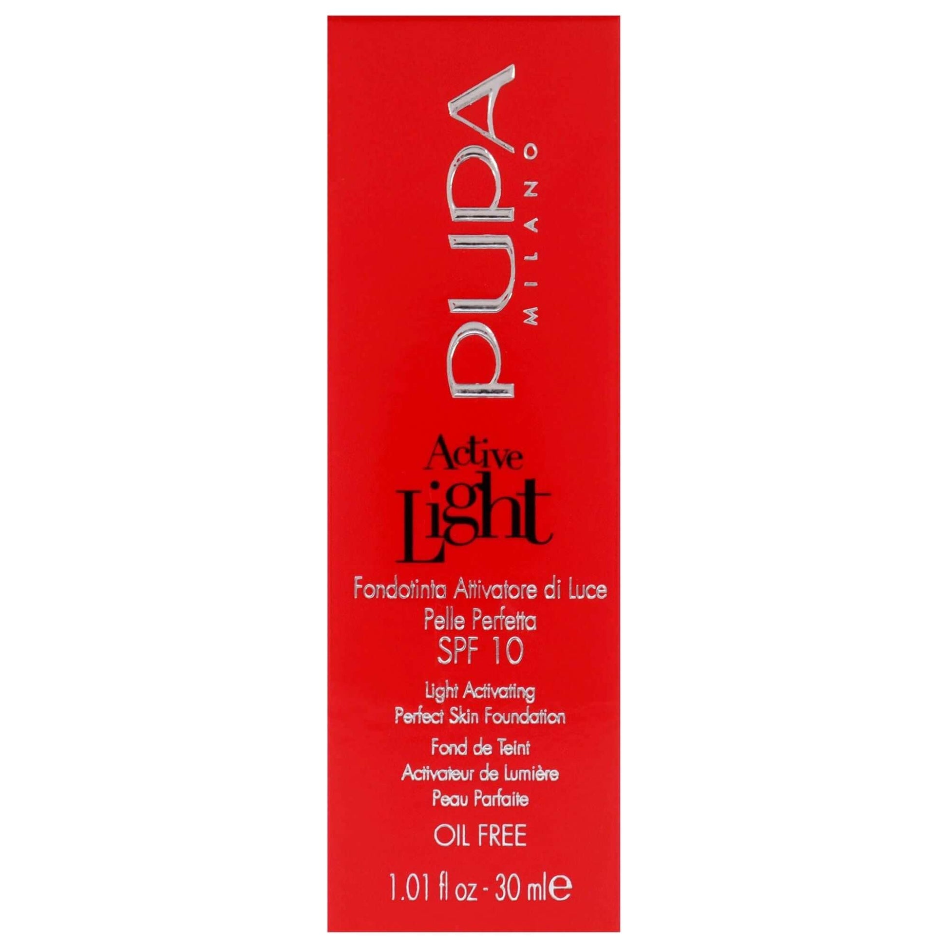 Active Light Perfect Skin Foundation SPF 10 - 030 Natural Beige by Pupa Milano for Women - 1.01 oz Foundation - Clothes For Her Online Store