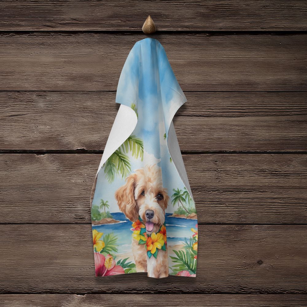 Cockapoo Luau Kitchen Towel Dish Cloths Guest Hand Towel Decorative Bathroom Towel for Face,Tea, Dishcloth, Kitchen and Bath